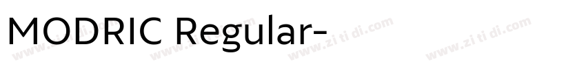 MODRIC Regular字体转换